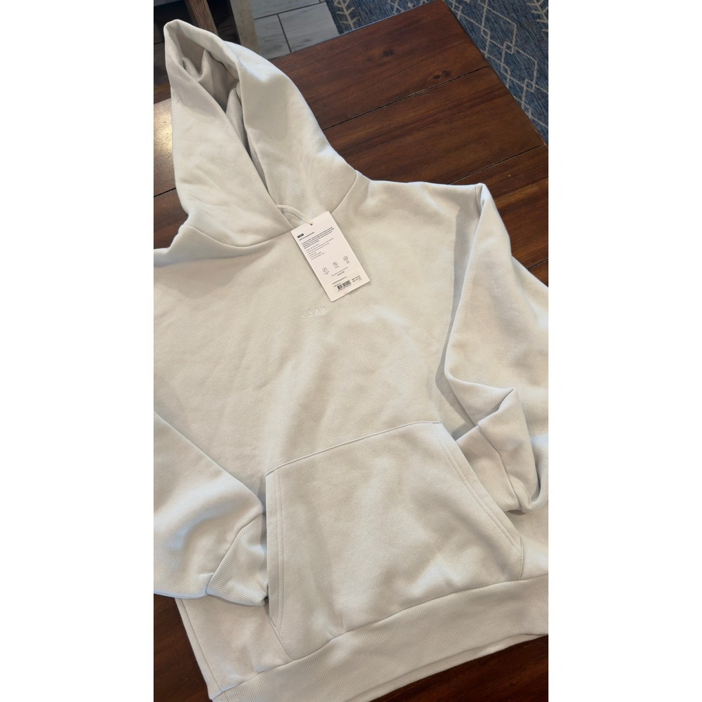 LSKD MVP Oversized Hoodie Digital Mist XS Street Fleece Lined Hood Tonal Logo - Picture 9 of 16
